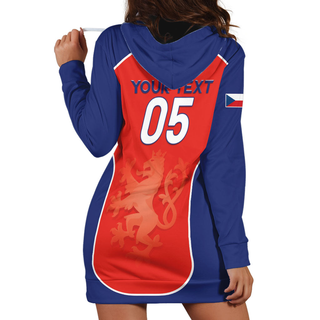 Custom Czechia Football 2026 Hoodie Dress National Lion Unique Style