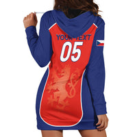 Custom Czechia Football 2026 Hoodie Dress National Lion Unique Style