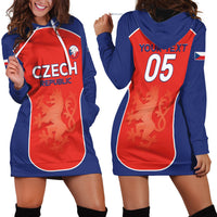 Custom Czechia Football 2026 Hoodie Dress National Lion Unique Style