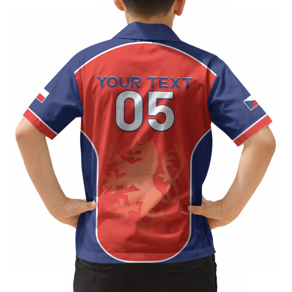 Custom Czechia Football 2026 Kid Hawaiian Shirt National Lion Unique Style LT05