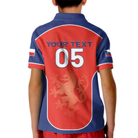Custom Czechia Football 2026 Kid Polo Shirt National Lion Unique Style