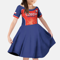 Custom Czechia Football 2026 Kid Short Sleeve Dress National Lion Unique Style