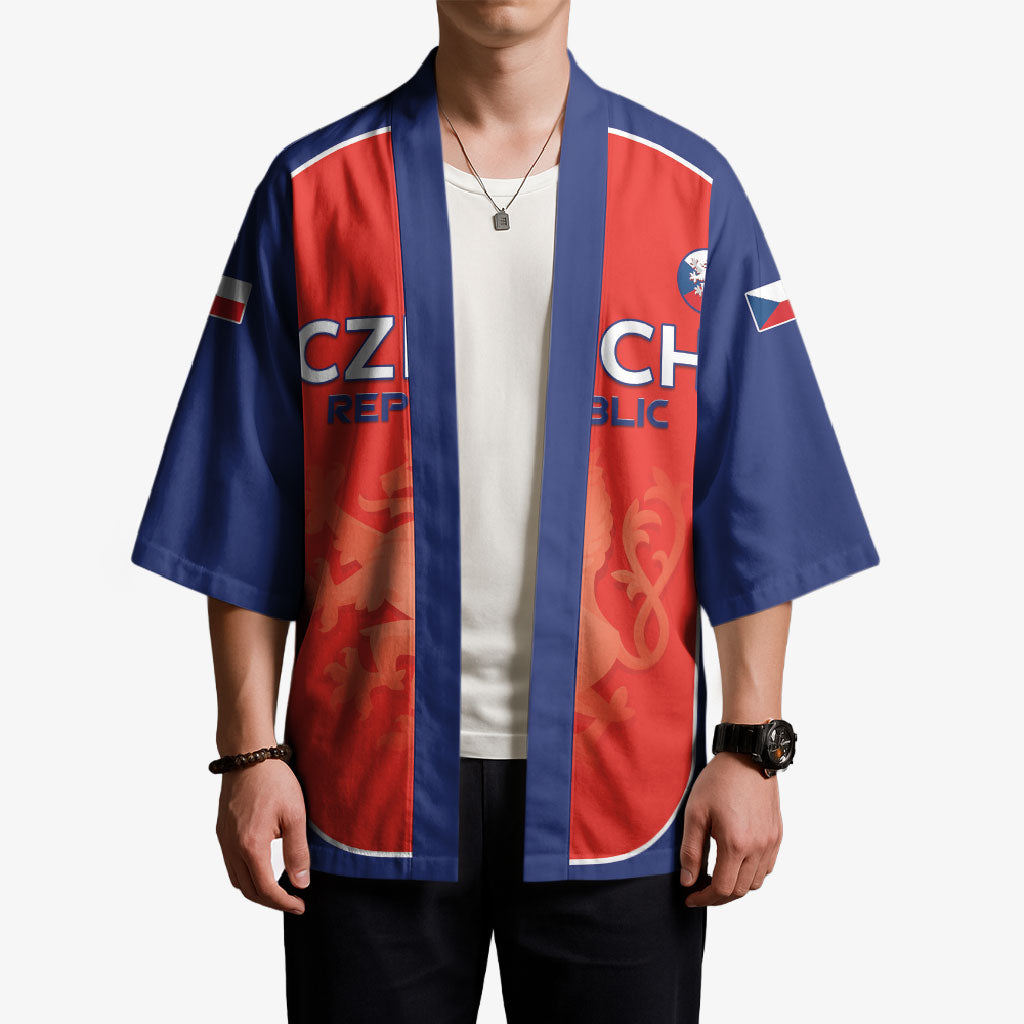 Custom Czechia Football 2026 Kimono National Lion Unique Style