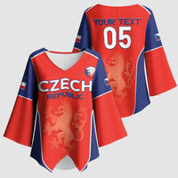 Custom Czechia Football 2026 Kimono Sleeve Blouse National Lion Unique Style