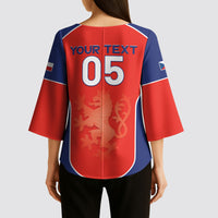 Custom Czechia Football 2026 Kimono Sleeve Blouse National Lion Unique Style