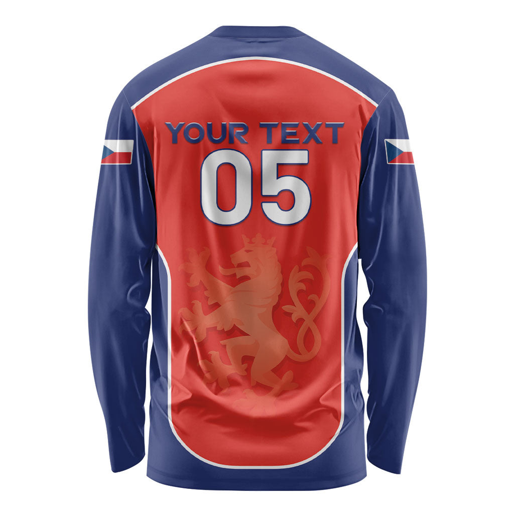 Custom Czechia Football 2026 Long Sleeve Shirt National Lion Unique Style