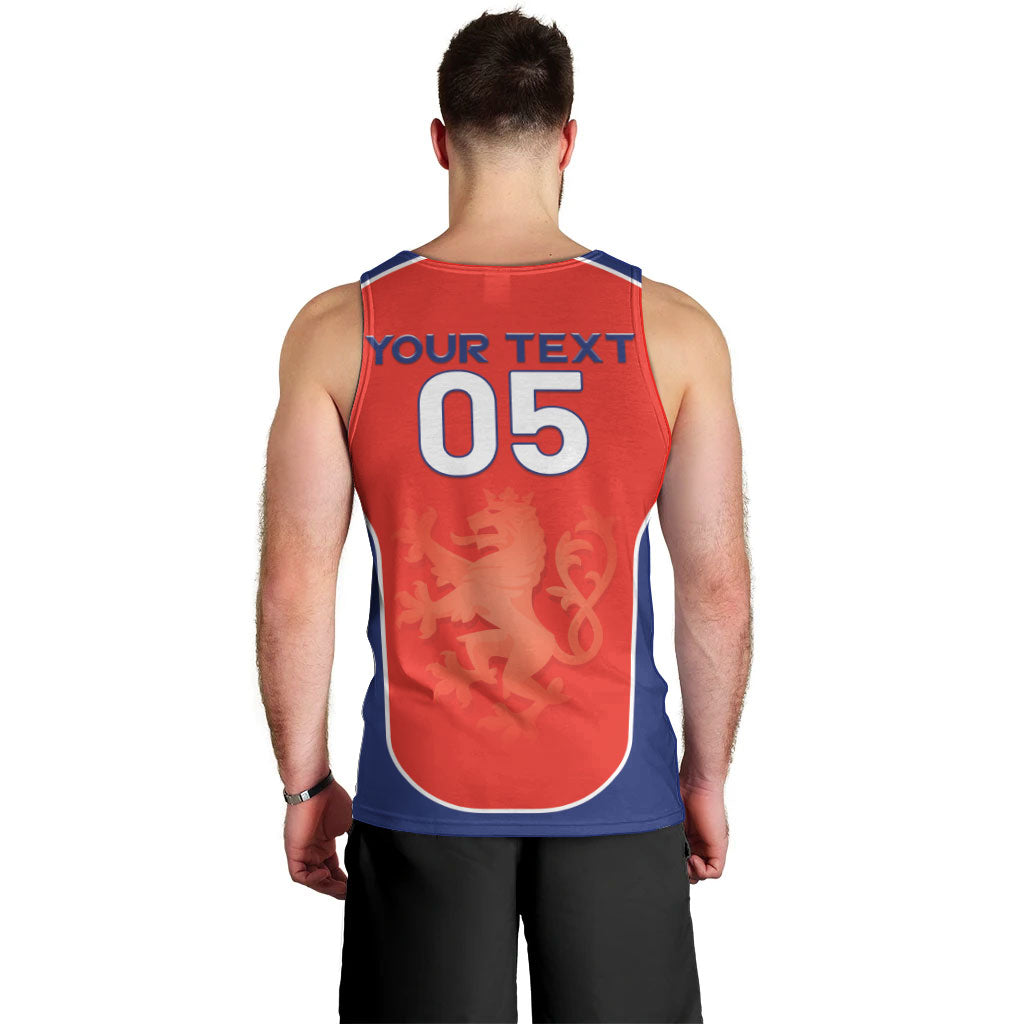 Custom Czechia Football 2026 Men Tank Top National Lion Unique Style