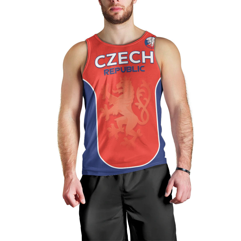 Custom Czechia Football 2026 Men Tank Top National Lion Unique Style