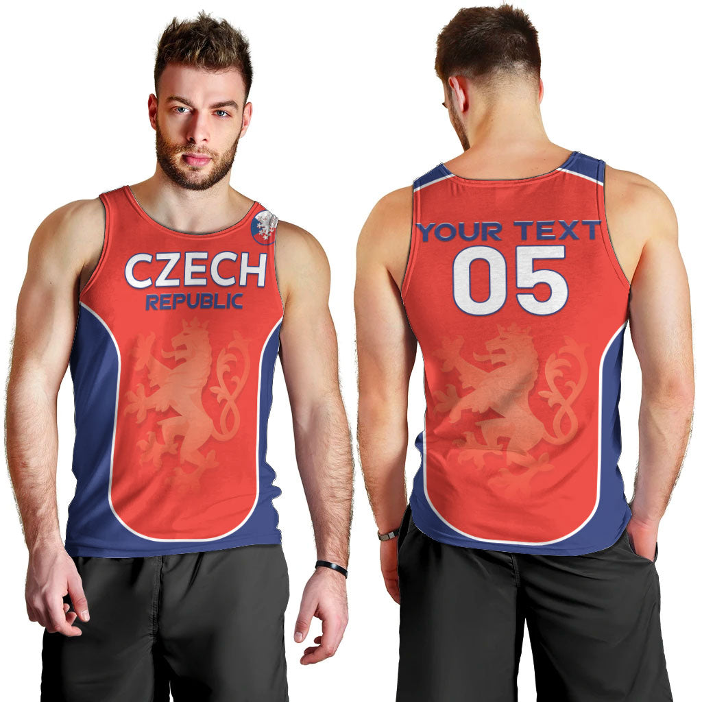 Custom Czechia Football 2026 Men Tank Top National Lion Unique Style