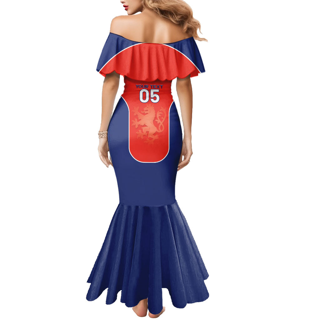 Custom Czechia Football 2026 Mermaid Dress National Lion Unique Style