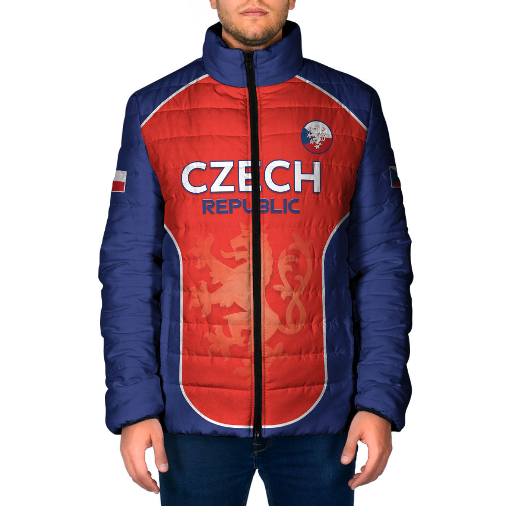 Custom Czechia Football 2026 Padded Jacket National Lion Unique Style