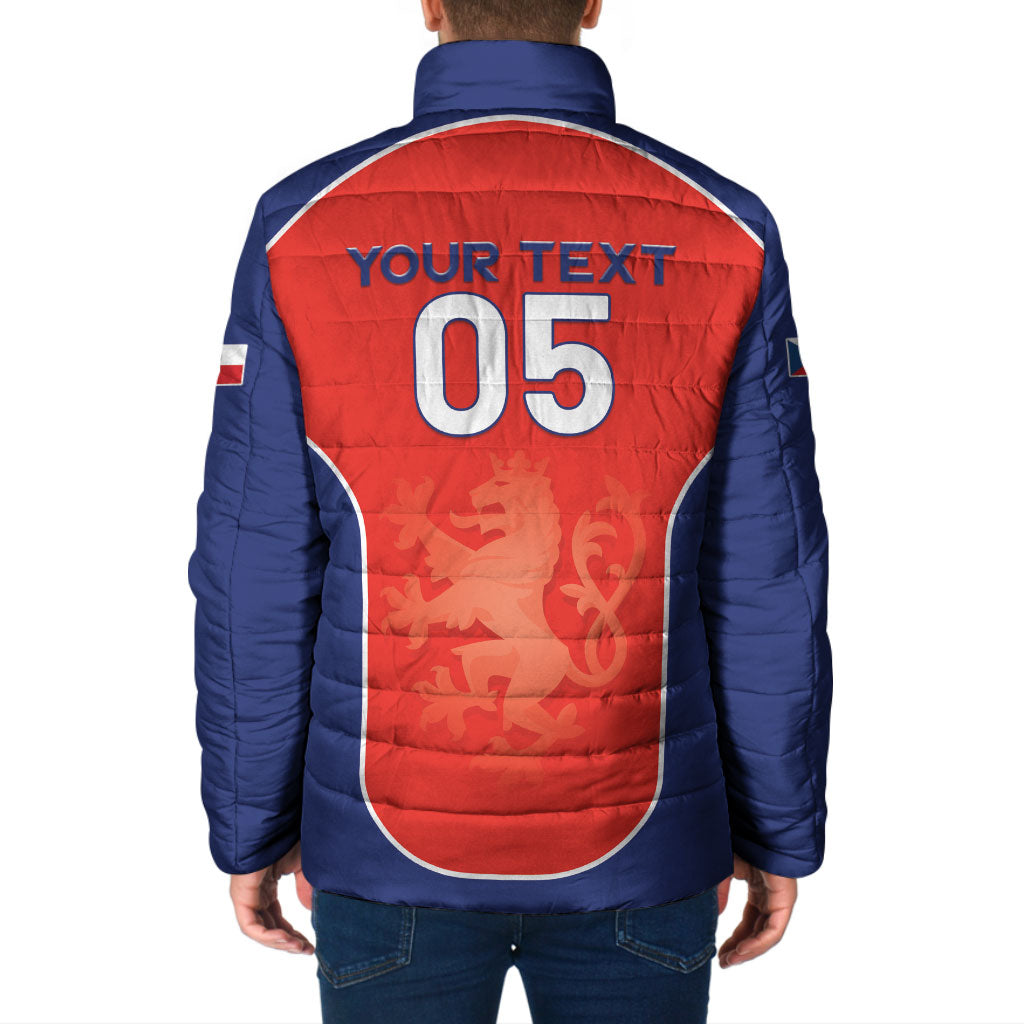 Custom Czechia Football 2026 Padded Jacket National Lion Unique Style
