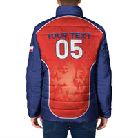 Custom Czechia Football 2026 Padded Jacket National Lion Unique Style