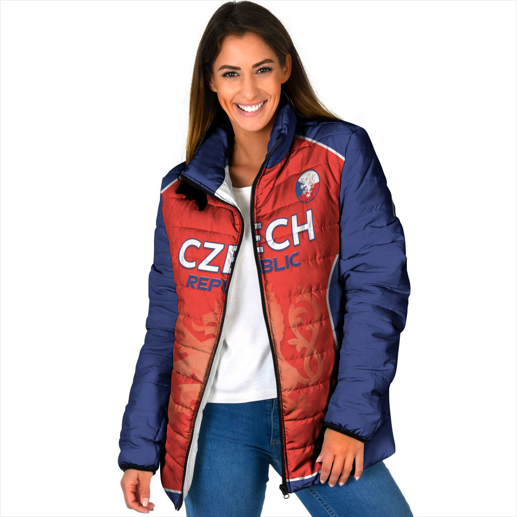 Custom Czechia Football 2026 Padded Jacket National Lion Unique Style
