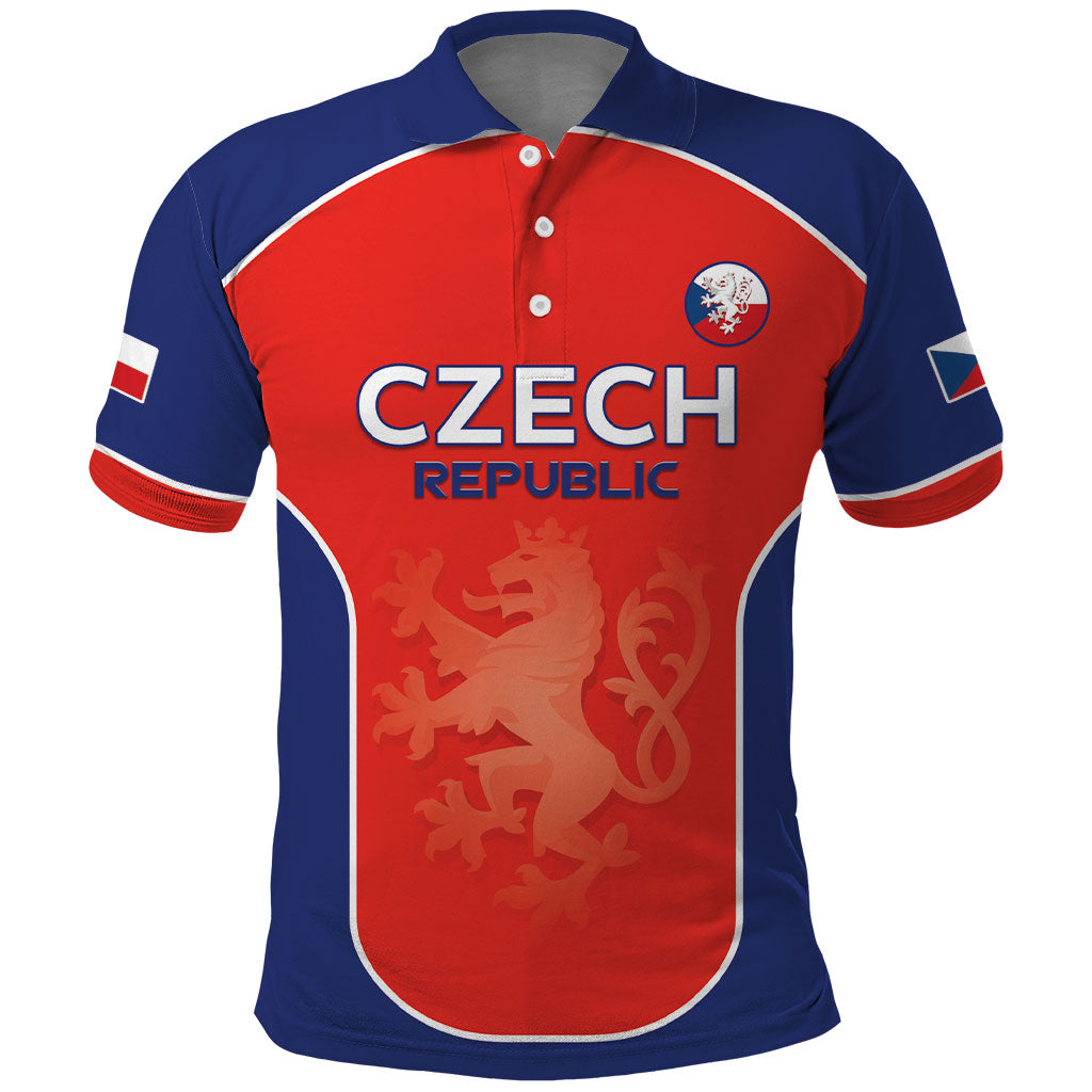 Custom Czechia Football 2026 Polo Shirt National Lion Unique Style