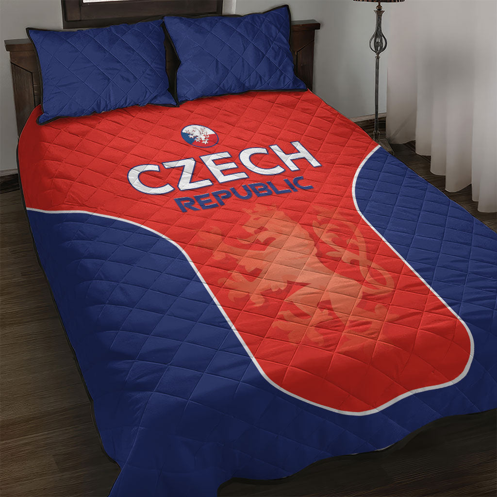 Czechia Football 2026 Quilt Bed Set National Lion Unique Style