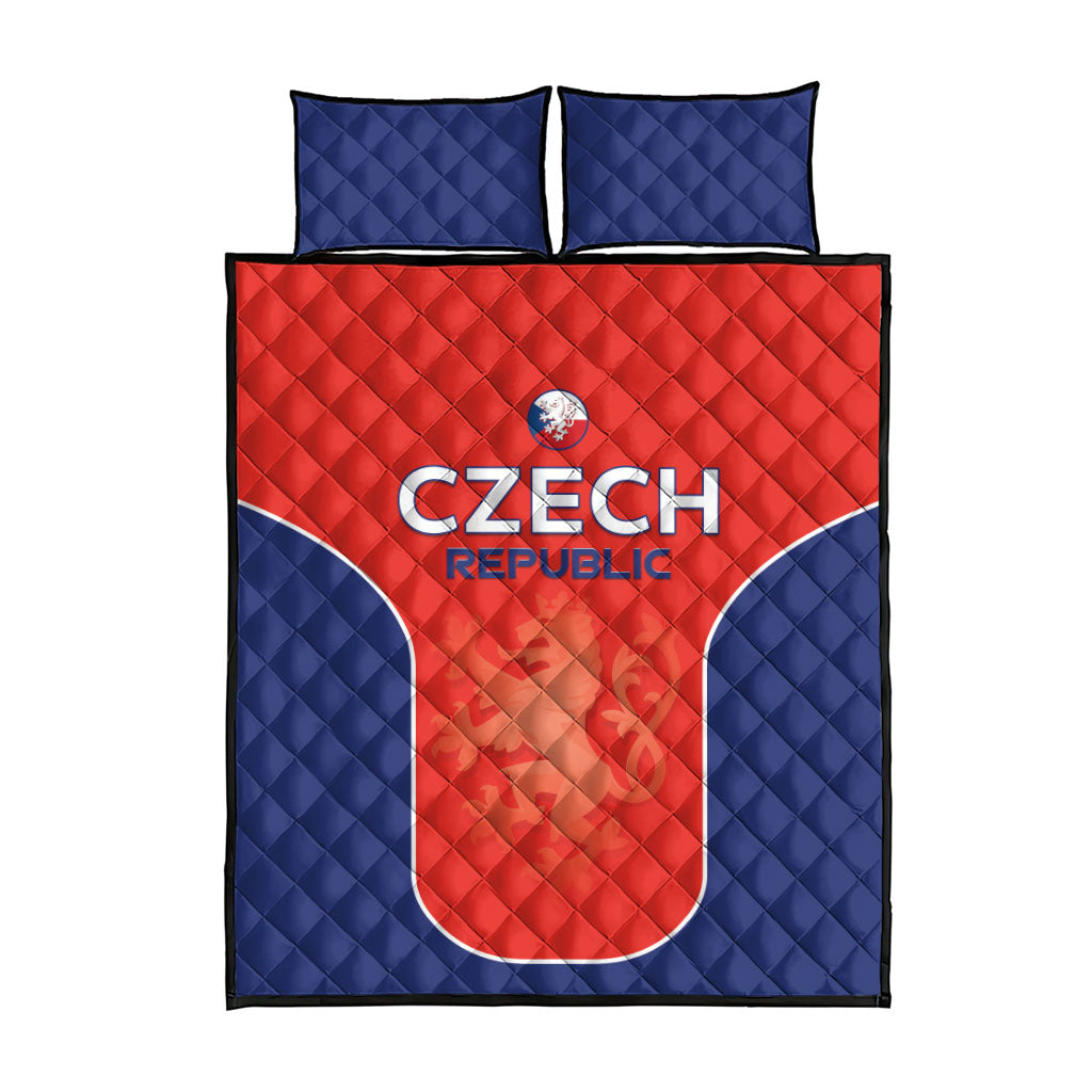 Czechia Football 2026 Quilt Bed Set National Lion Unique Style