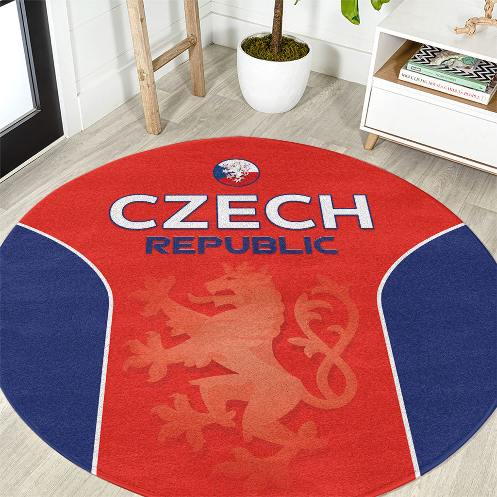 Czechia Football 2026 Round Carpet National Lion Unique Style
