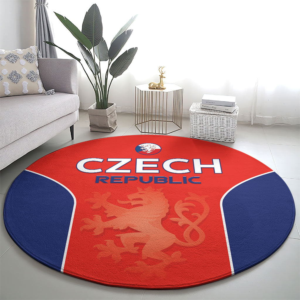 Czechia Football 2026 Round Carpet National Lion Unique Style