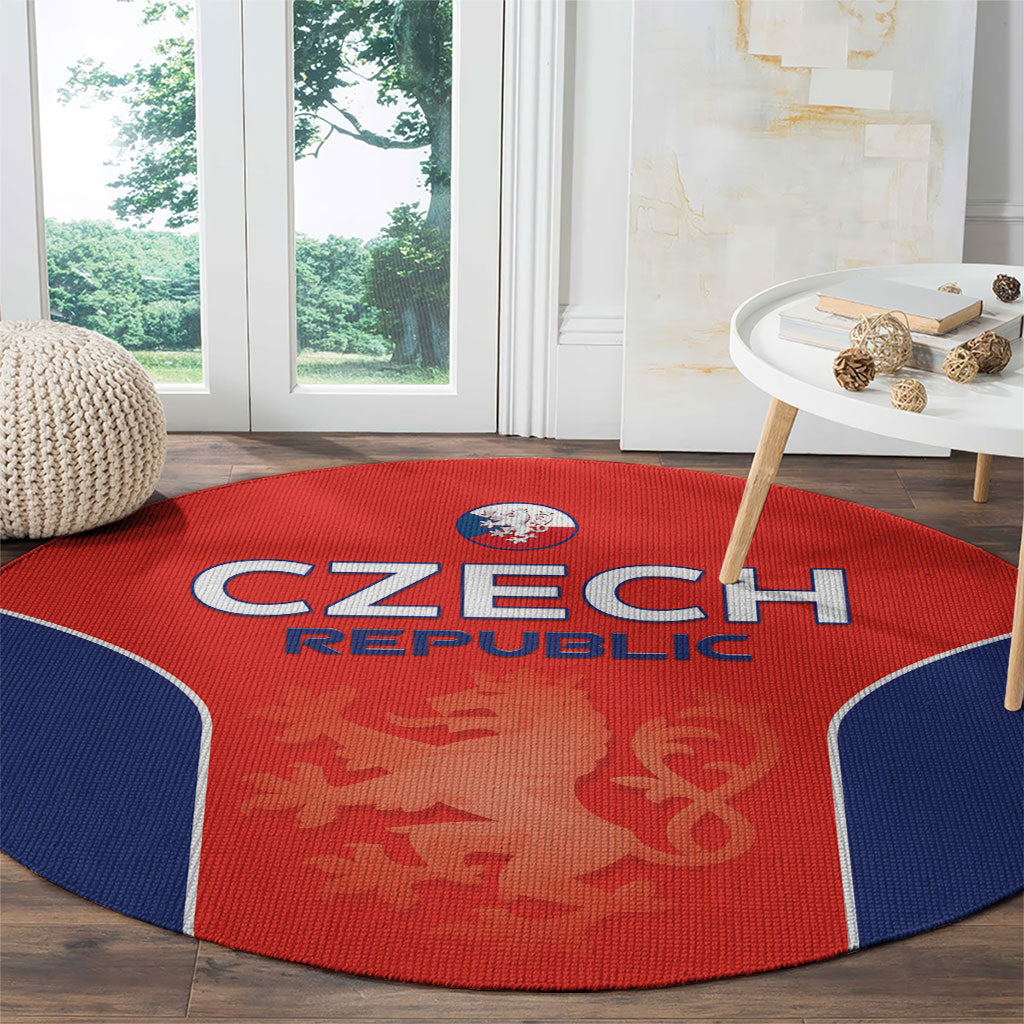 Czechia Football 2026 Round Carpet National Lion Unique Style