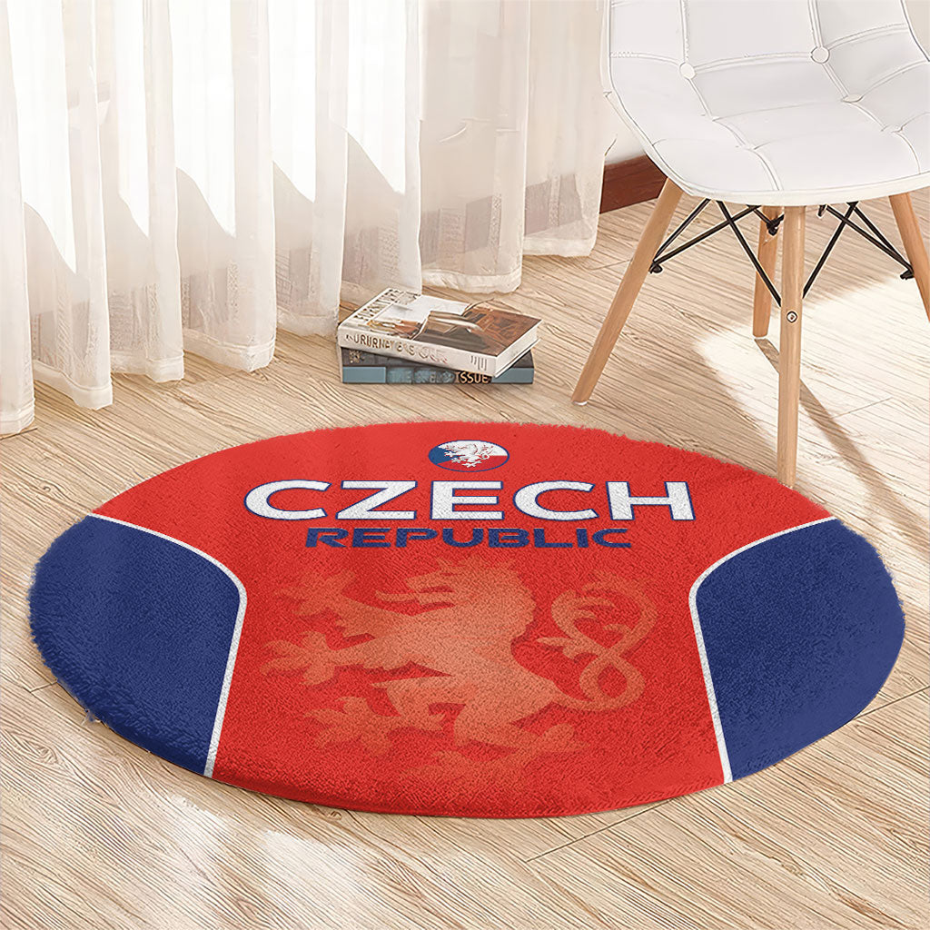 Czechia Football 2026 Round Carpet National Lion Unique Style