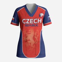 Custom Czechia Football 2026 Scrub Top National Lion Unique Style