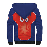 Custom Czechia Football 2026 Sherpa Hoodie National Lion Unique Style
