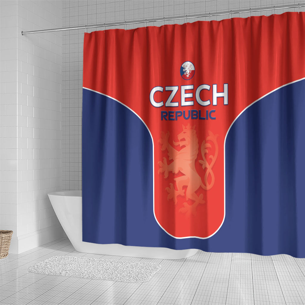 Czechia Football 2026 Shower Curtain National Lion Unique Style