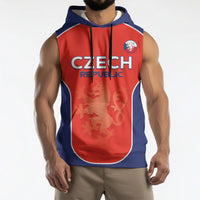 Custom Czechia Football 2026 Sleeveless Hoodie National Lion Unique Style