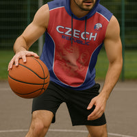 Custom Czechia Football 2026 Sleeveless Hoodie National Lion Unique Style