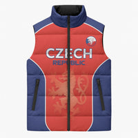 Custom Czechia Football 2026 Sleeveless Puffer Jacket National Lion Unique Style