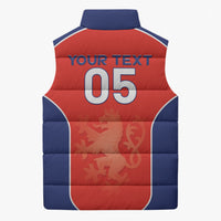 Custom Czechia Football 2026 Sleeveless Puffer Jacket National Lion Unique Style