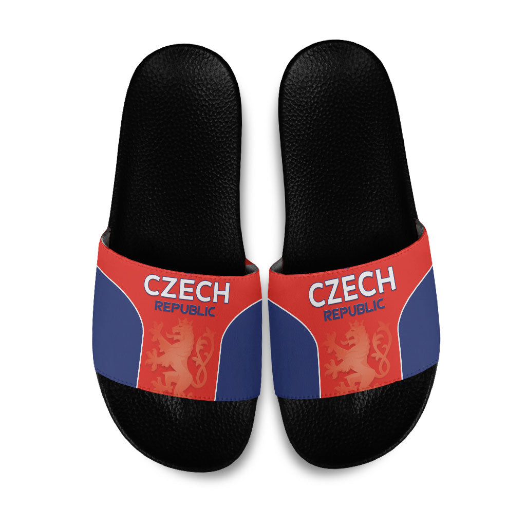 Czechia Football 2026 Slide Sandals National Lion Unique Style