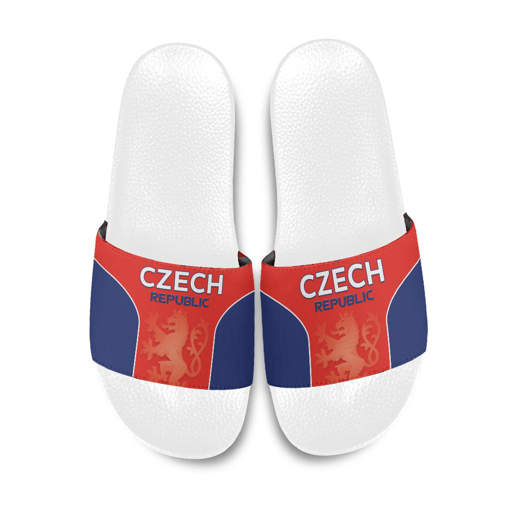 Czechia Football 2026 Slide Sandals National Lion Unique Style