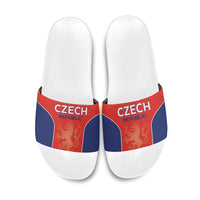 Czechia Football 2026 Slide Sandals National Lion Unique Style