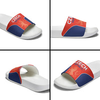 Czechia Football 2026 Slide Sandals National Lion Unique Style