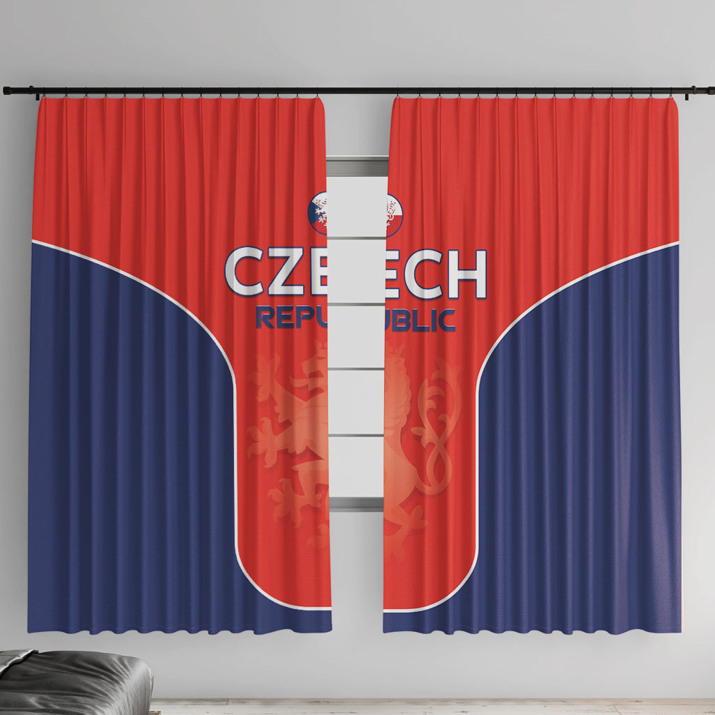 Czechia Football 2026 Window Curtain National Lion Unique Style