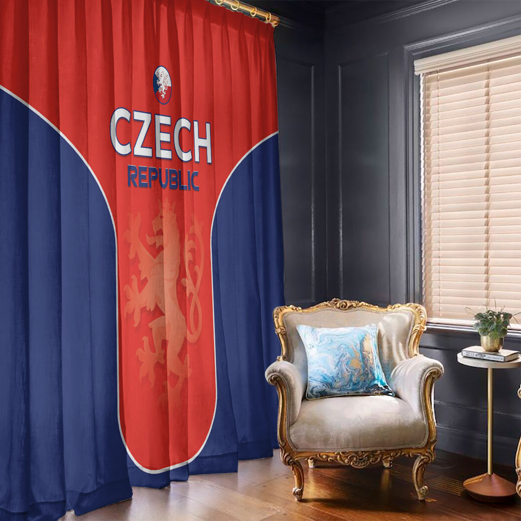 Czechia Football 2026 Window Curtain National Lion Unique Style