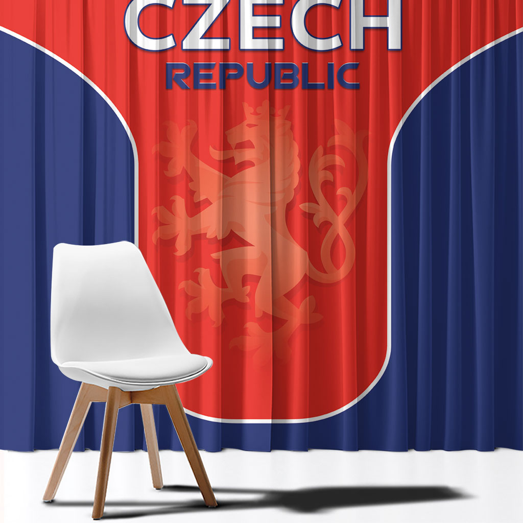 Czechia Football 2026 Window Curtain National Lion Unique Style