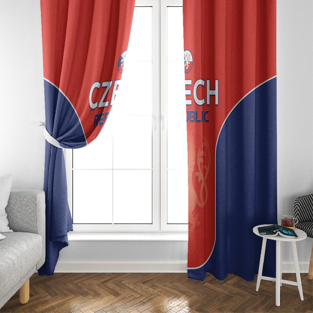 Czechia Football 2026 Window Curtain National Lion Unique Style