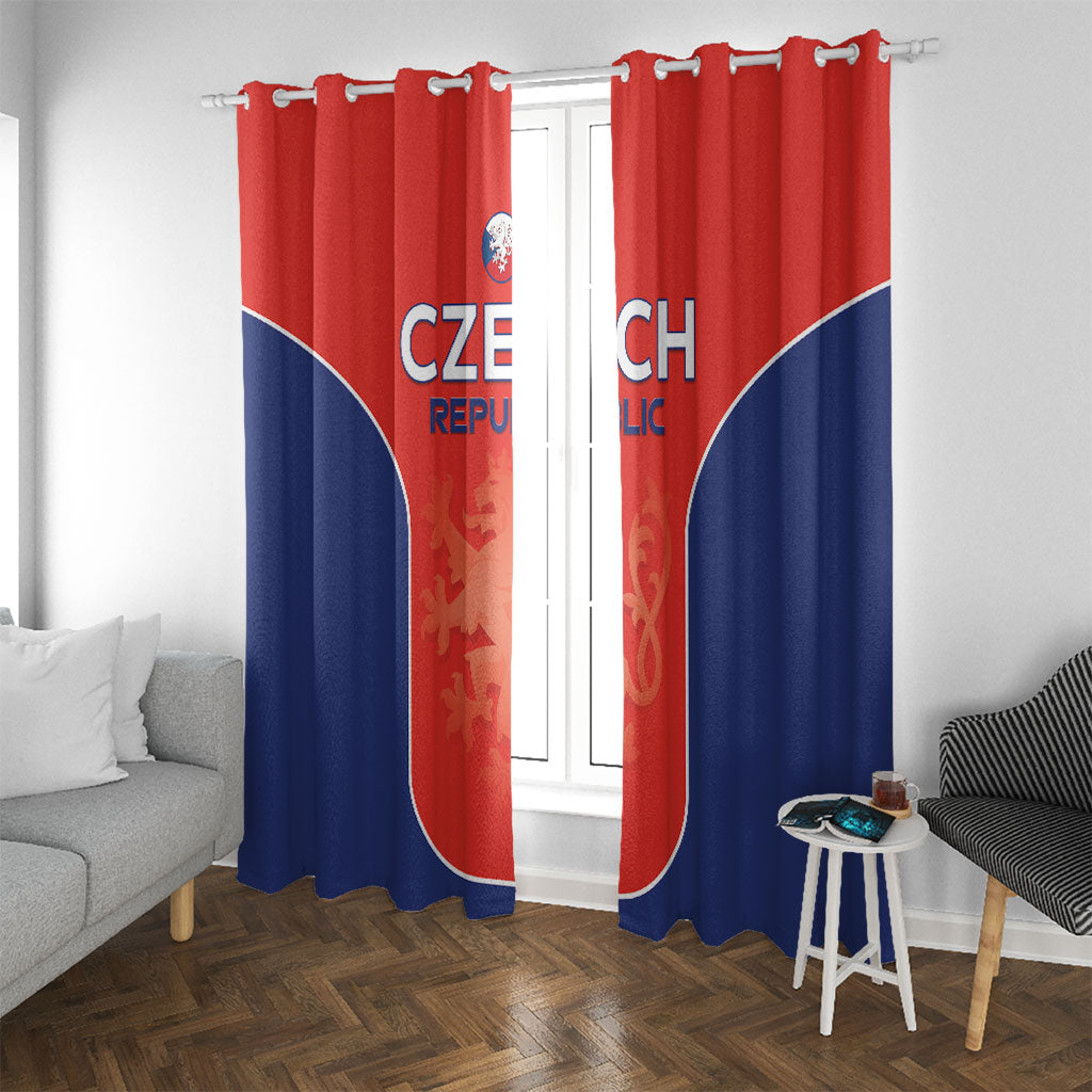 Czechia Football 2026 Window Curtain National Lion Unique Style