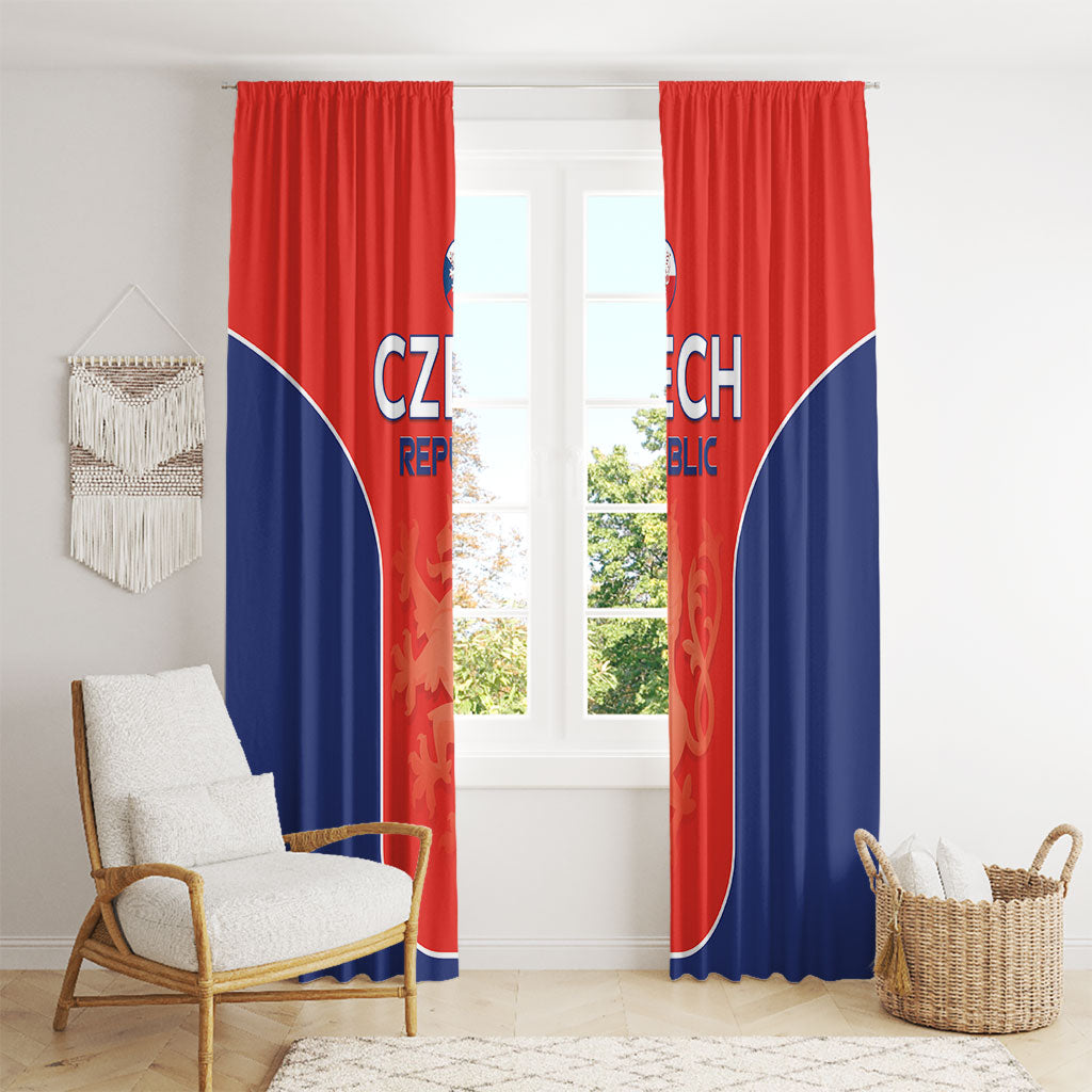 Czechia Football 2026 Window Curtain National Lion Unique Style