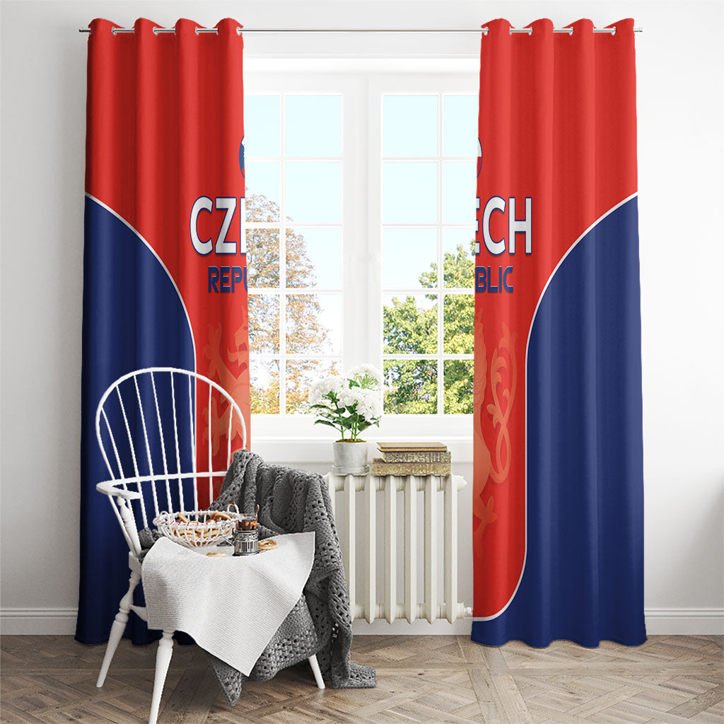 Czechia Football 2026 Window Curtain National Lion Unique Style