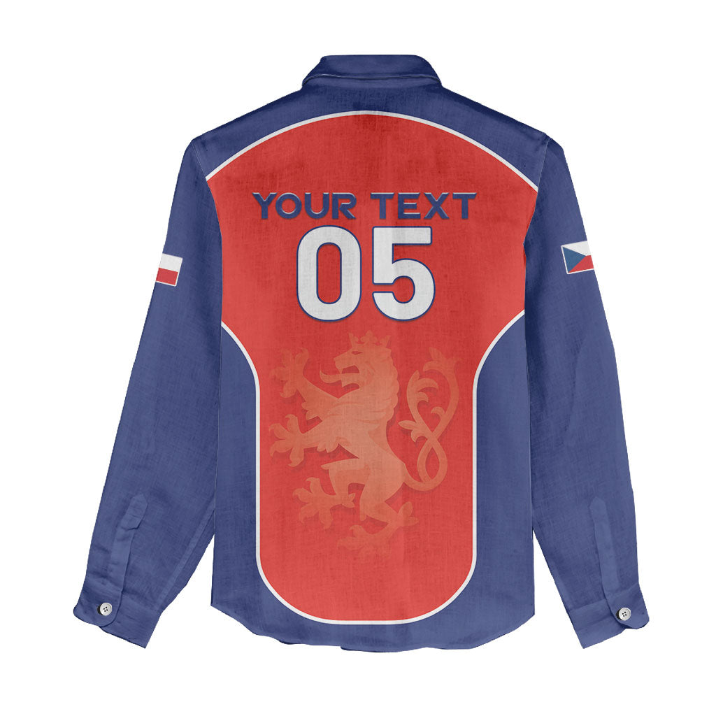 Custom Czechia Football 2026 Women Casual Shirt National Lion Unique Style