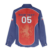 Custom Czechia Football 2026 Women Casual Shirt National Lion Unique Style