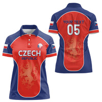 Custom Czechia Football 2026 Women Polo Shirt National Lion Unique Style