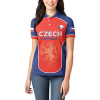 Custom Czechia Football 2026 Women Polo Shirt National Lion Unique Style