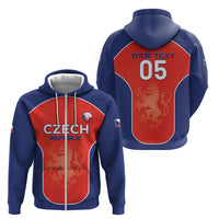 Custom Czechia Football 2026 Zip Hoodie National Lion Unique Style