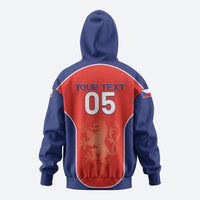 Custom Czechia Football 2026 Zip Hoodie National Lion Unique Style
