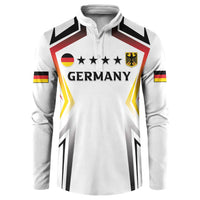 Custom Germany 2024 Football Button Sweatshirt Go Champions Nationalelf White Version LT05 - Wonder Print Shop